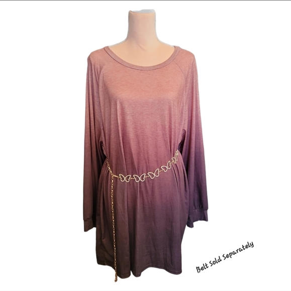 Shein Two Tone Raglan Long Sleeve Tee 4X - Picture 6 of 12